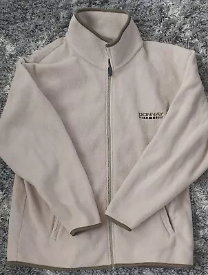 Buy Donnay Fleece Jacket Mens M -L  Beige Vintage Winter Warm Outdoor Zip Up Top • 19.27£