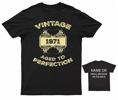 Buy Vintage 1971 Aged To Perfection Birthday T-Shirt • 12.95£