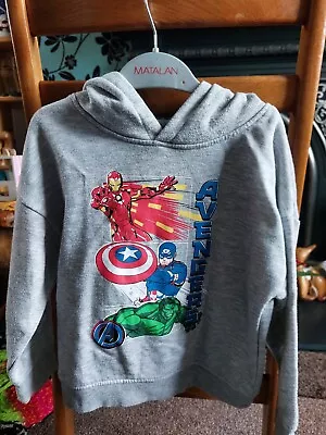 Buy Marvel Hoodie Jumper Sweatshirt  4-5 Years • 2.50£