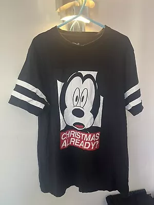 Buy Disney Mickey Mouse Christmas T Shirt   Christmas Already   Size Large • 7£