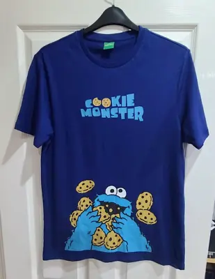 Buy Men's Sesame St Cookie Monster T-shirt, Medium Size, Excellent Condition • 3.50£