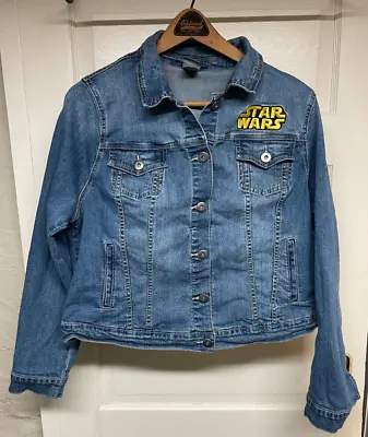 Buy Womens STAR WARS Her Universe Stretch Denim Jeans Jacket 6 Button Front - Size 1 • 17.05£