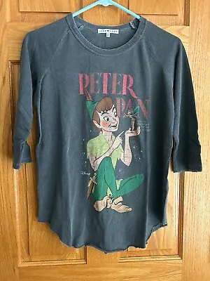 Buy Junk Food Disney Gray Peter Pan T Shirt Size S • 18.90£