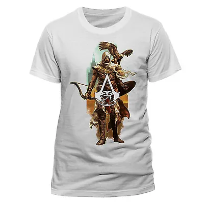 Buy Official Assassin's Creed Origins - Character & Eagle White T-shirt (brand New) • 12.99£