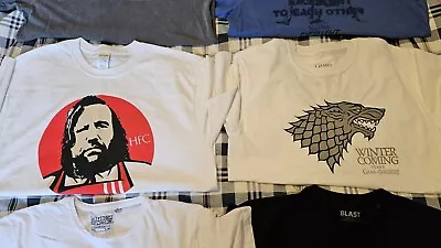 Buy 6 X Mens Large T-shirts Game Of Thrones, Bill And Ted • 35£