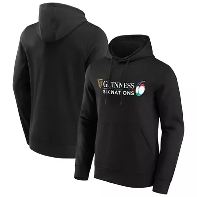Buy Guinness Six Nations Primary Logo Graphic Hoodie - Black • 27.50£