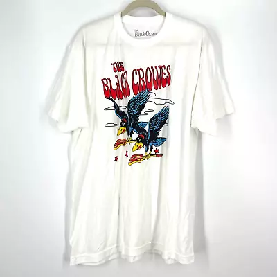 Buy The Black Crowes Flying Crows Band Tee White Size Medium NWOT • 24.72£