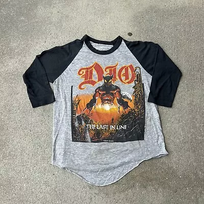 Buy Vintage 1984 Dio The Last In Line European Tour Graphic T-Shirt • 331.53£