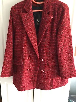 Buy Amy & Co.Paris Ladies Red Mix Jacket (24) N.W.T. • 10£