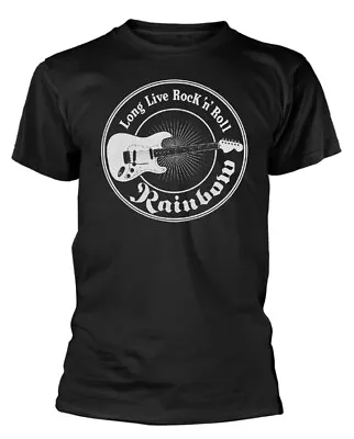 Buy Rainbow 'Long Live Rock N Roll Guitar' (Black) T-Shirt - NEW & OFFICIAL! • 17.69£