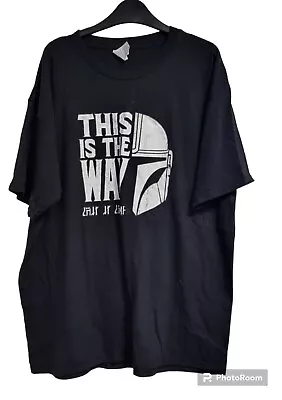 Buy INSPIRED BY THE MANDALORIAN  THIS IS THE WAY HELMET  T-SHIRT By Gildan Size 2XL • 4.99£