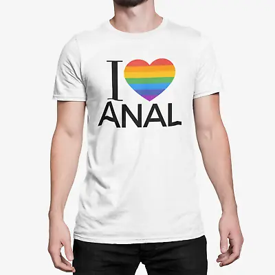 Buy Novelty Funny Rude GAY/ LGBT/ Pride -  Rainbow I Love T SHIRTS • 9.95£
