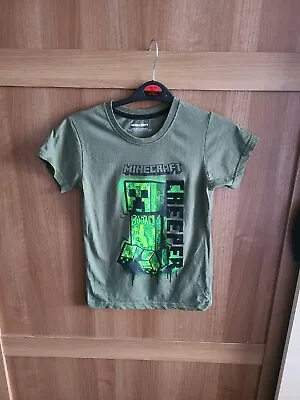 Buy Matalan Age 8 Years Minecraft Creeper Tshirt • 3.49£