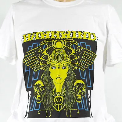Buy Hawkwind Metal Rock Short Sleeve White Unisex T-shirt S-5XL • 14.99£