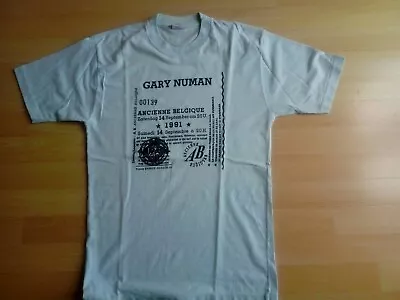 Buy Gary Numan T Shirt Belgium Concert 1991 Size M Official Merchandise • 24.99£