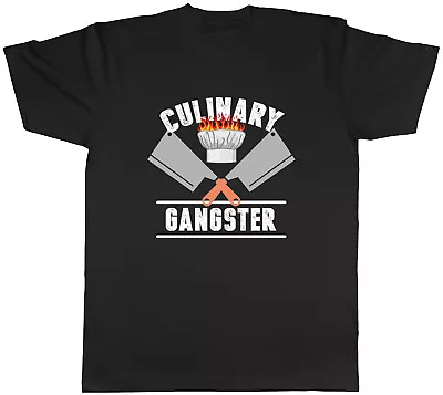 Buy Culinary Gangster Mens T-Shirt Cooking Food Unconventional Chef Tee Gift • 8.99£
