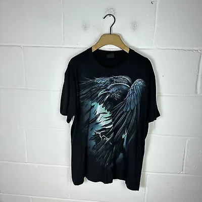 Buy Spiral Direct Shirt Mens Large Black Crow Raven Bird Gothic Retro Nature Goth • 6.97£