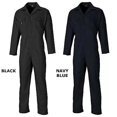 Buy DICKIES REDHAWK Economy Stud Front Coverall -Navy Blue/Black - WD4819R (M,L,XL) • 41.99£