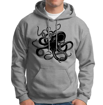 Buy Octopus Japanese Gyotaku Traditional Art Anime Martial Artist Mens Hoody#6ED Lot • 18.99£