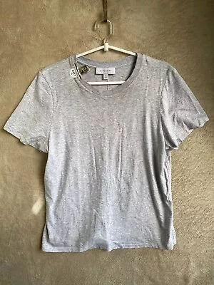 Buy WITCHERY Casual T-Shirts Top Size M Womens Grey Short Sleeve • 12.01£