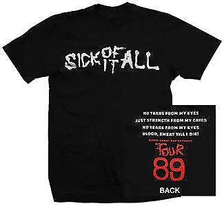 Buy New Music Sick Of It All  89 Tour  T Shirt • 21.71£