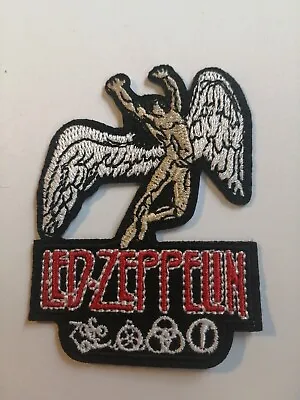 Buy Led Zeppelin Band Sew Or Iron  On Embroidered Patch 😈 • 2.79£