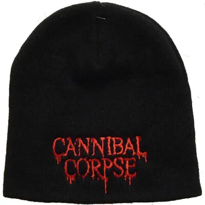 Buy Cannibal Corpse Embroidered Logo Beanie Hat Official Death Metal Band Merch • 22.13£