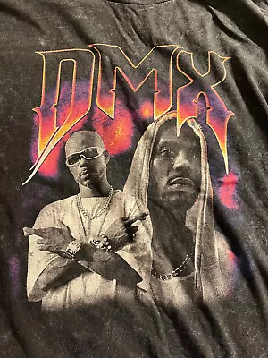Buy DMX Official Brand T Shirt Great Art Large Dark Gray Psych Art RIP Gangsta Rap • 15.20£