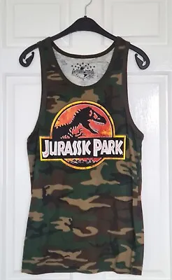 Buy Universal Studios Florida Jurassic Park Camo Unisex Tank Top T-shirt - Size S • 19.95£