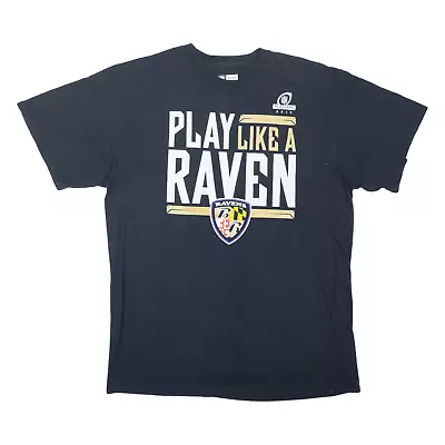 Buy NFL Baltimore Ravens USA T-Shirt Black Short Sleeve Mens L • 8.99£