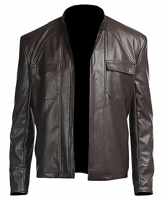 Buy Men's Slim Fit Black Leather Retro Genuine Fashion Classic Motorcycle Jacket • 30.99£