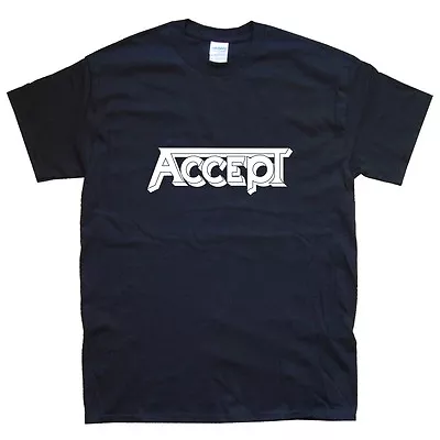 Buy ACCEPT T-SHIRT Sizes S M L XL XXL Colours Black, White  • 15.59£
