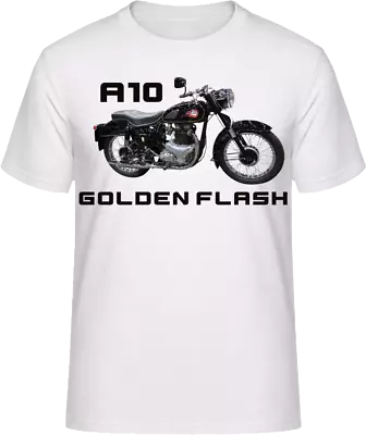 Buy T-Shirt Golden Flash A10 Motorbike Biker Short Sleeve Crew Neck • 16.99£