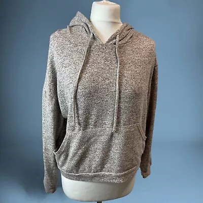 Buy New Look Grey Marl Long Sleeve Thin Sweater Hoodie Womens Small (DE09) • 7.99£