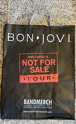 Buy Bon Jovi Band Merch Paper Tote Bag - This House Is Not For Sale Tour • 9.60£