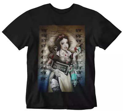 Buy Snow White T-Shirt Police Line Up Hollywood Bad Girl Hussy Cool Yolo Cartoon  • 9.99£