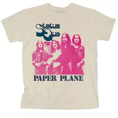 Buy Status Quo Paper Plane Francis Rossi Official Tee T-Shirt Mens Unisex • 17.13£