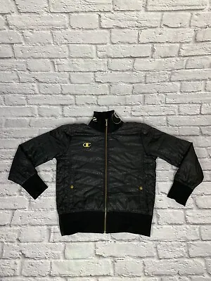 Buy Women's Champion Vintage Jacket Size L Large UK 10-12 Black • 9.99£