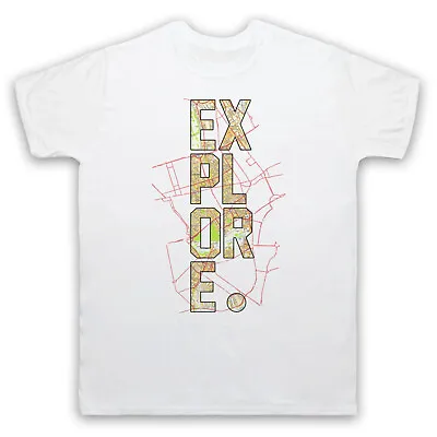 Buy Explore Love Of Travel Exploration Travelling City Map Mens & Womens T-shirt • 17.99£