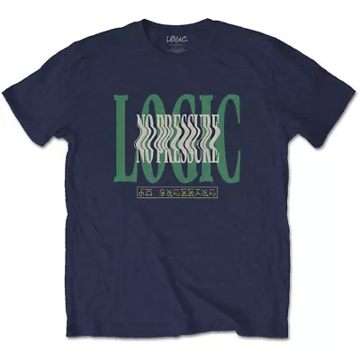 Buy Logic Wavy Navy Blue T-Shirt OFFICIAL • 13.79£