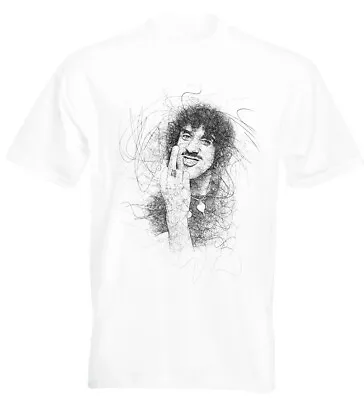 Buy Phil Lynott Thin Lizzy Sketch T Shirt Gary Moore • 13.95£