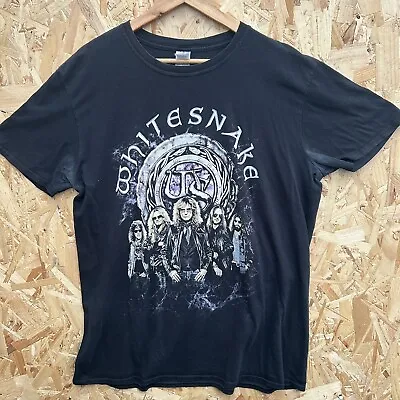 Buy White Snake Purple Tour Tshirt 2015 Black Size XL See Description  • 8.99£