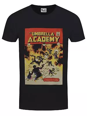 Buy The Umbrella Academy T-shirt Comic Cover Men's Black • 14.99£