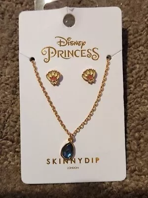 Buy Skinnydip Disney Princess Little Mermaid Necklace & Earrings Set New Free P&P  • 12.99£