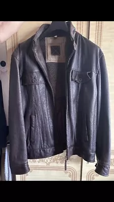 Buy Dark Brown Leather Jacket Men’s • 25£