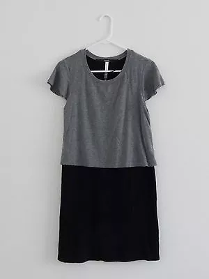 Buy Kensie Shift Sheath UNIQUE Dress T-shirt Knit Top Black Skirt S Ex Cond SO CUTE • 9.67£