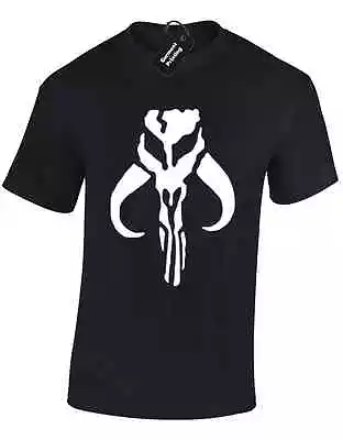 Buy Fett Skull Boba Mens T Shirt Bounty Hunter Star Trooper Storm Wars Jedi Top • 8.99£