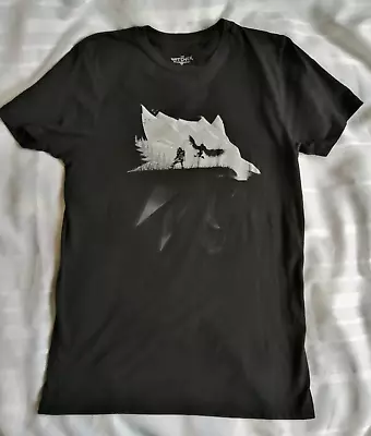 Buy Official The Witcher 3 Wild Hunt T Shirt Tee Wolf Silhouette Graphic Jinx Black • 14.95£
