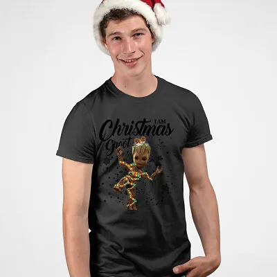 Buy Cute I Am Baby Groot Xmas Birthday Gift Family Christmas T Shirt #MC#106 • 9.99£