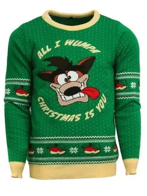 Buy XL (UK) Crash Bandicoot Ugly Christmas Xmas Jumper / Sweater By Numskull • 33.99£